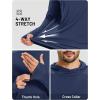 image:imageTACVASEN Mens Sun Shirts UPF 50 Lightweight Fishing Sun Hoodie Long Sleeve UV SPF Swim Shirt Hiking Rash GuardNavy