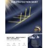 image:imageTACVASEN Mens Sun Shirts UPF 50 Lightweight Fishing Sun Hoodie Long Sleeve UV SPF Swim Shirt Hiking Rash GuardNavy