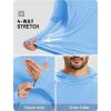 image:imageTACVASEN Mens Sun Shirts UPF 50 Lightweight Fishing Sun Hoodie Long Sleeve UV SPF Swim Shirt Hiking Rash GuardWaterfall Blue