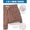 image:imageTACVASEN Mens Swim Trunks with Compression Liner 7 Inch Bathing Suit Board Shorts Quick Dry with Mesh PocketsBpaisley