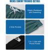 image:imageTACVASEN Mens Swim Trunks with Compression Liner 7 Inch Bathing Suit Board Shorts Quick Dry with Mesh PocketsEgreen