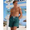 image:imageTACVASEN Mens Swim Trunks with Compression Liner 7 Inch Bathing Suit Board Shorts Quick Dry with Mesh PocketsEgreen