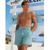 image:imageTACVASEN Mens Swim Trunks with Compression Liner 7 Inch Bathing Suit Board Shorts Quick Dry with Mesh PocketsLakeblue