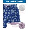image:imageTACVASEN Mens Swim Trunks with Compression Liner 7 Inch Bathing Suit Board Shorts Quick Dry with Mesh PocketsOctopus