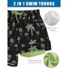 image:imageTACVASEN Mens Swim Trunks with Compression Liner 7 Inch Bathing Suit Board Shorts Quick Dry with Mesh PocketsPalm