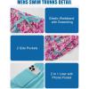 image:imageTACVASEN Mens Swim Trunks with Compression Liner 7 Inch Bathing Suit Board Shorts Quick Dry with Mesh PocketsPinkfloral