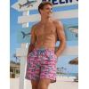 image:imageTACVASEN Mens Swim Trunks with Compression Liner 7 Inch Bathing Suit Board Shorts Quick Dry with Mesh PocketsPinkfloral