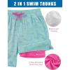 image:imageTACVASEN Mens Swim Trunks with Compression Liner 7 Inch Bathing Suit Board Shorts Quick Dry with Mesh PocketsShark