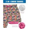image:imageTACVASEN Mens Swim Trunks with Compression Liner 7 Inch Bathing Suit Board Shorts Quick Dry with Mesh PocketsTfruit