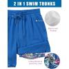 image:imageTACVASEN Mens Swim Trunks with Compression Liner 7 Inch Bathing Suit Board Shorts Quick Dry with Mesh PocketsVblue