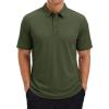 image:imageTACVASEN Polo Shirts for Men Short Sleeve Golf Polos Dry Fit Moisture Wicking Collared Shirt Athletic Performance CasualArmygreen