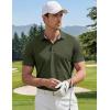 image:imageTACVASEN Polo Shirts for Men Short Sleeve Golf Polos Dry Fit Moisture Wicking Collared Shirt Athletic Performance CasualArmygreen