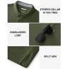 image:imageTACVASEN Polo Shirts for Men Short Sleeve Golf Polos Dry Fit Moisture Wicking Collared Shirt Athletic Performance CasualArmygreen