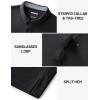 image:imageTACVASEN Polo Shirts for Men Short Sleeve Golf Polos Dry Fit Moisture Wicking Collared Shirt Athletic Performance CasualBlack