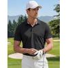 image:imageTACVASEN Polo Shirts for Men Short Sleeve Golf Polos Dry Fit Moisture Wicking Collared Shirt Athletic Performance CasualBlack