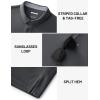 image:imageTACVASEN Polo Shirts for Men Short Sleeve Golf Polos Dry Fit Moisture Wicking Collared Shirt Athletic Performance CasualDarkgrey
