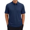 image:imageTACVASEN Polo Shirts for Men Short Sleeve Golf Polos Dry Fit Moisture Wicking Collared Shirt Athletic Performance CasualNavy