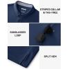 image:imageTACVASEN Polo Shirts for Men Short Sleeve Golf Polos Dry Fit Moisture Wicking Collared Shirt Athletic Performance CasualNavy