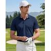 image:imageTACVASEN Polo Shirts for Men Short Sleeve Golf Polos Dry Fit Moisture Wicking Collared Shirt Athletic Performance CasualNavy