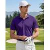 image:imageTACVASEN Polo Shirts for Men Short Sleeve Golf Polos Dry Fit Moisture Wicking Collared Shirt Athletic Performance CasualPurple