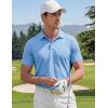 image:imageTACVASEN Polo Shirts for Men Short Sleeve Golf Polos Dry Fit Moisture Wicking Collared Shirt Athletic Performance CasualSkyblue