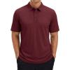 image:imageTACVASEN Polo Shirts for Men Short Sleeve Golf Polos Dry Fit Moisture Wicking Collared Shirt Athletic Performance CasualWinered