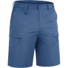 image:imageTACVASEN Mens Hiking Cargo Shorts Quick Dry Lightweight for Outdoor Golf Fishing Tactical Casual with Multi Pockets06 Blue Grey