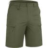 image:imageTACVASEN Mens Hiking Cargo Shorts Quick Dry Lightweight for Outdoor Golf Fishing Tactical Casual with Multi Pockets07 Army Green