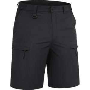 image:imageTACVASEN Mens Hiking Cargo Shorts Quick Dry Lightweight for Outdoor Golf Fishing Tactical Casual with Multi Pockets01 Black