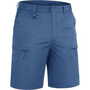 image:imageTACVASEN Mens Hiking Cargo Shorts Quick Dry Lightweight for Outdoor Golf Fishing Tactical Casual with Multi Pockets06 Blue Grey