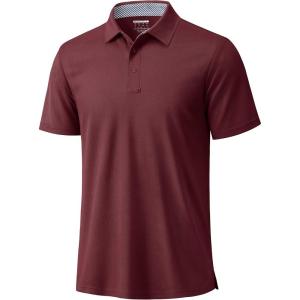 image:imageTACVASEN Polo Shirts for Men Short Sleeve Golf Polos Dry Fit Moisture Wicking Collared Shirt Athletic Performance CasualWinered