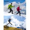 image:imageTACVASEN Ski Jacket for Men Winter Warm Windproof Rain Jacket Hooded Snow Coat Black Grey XL