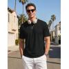 image:imageTACVASEN Mens TShirts UPF 80 Short Sleeve Crew Neck Soft Lightweight Moisture Wicking Summer Casual Basic Plain Tee01 Black