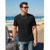 image:imageTACVASEN Mens TShirts UPF 80 Short Sleeve Crew Neck Soft Lightweight Moisture Wicking Summer Casual Basic Plain Tee01 Black