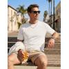 image:imageTACVASEN Mens TShirts UPF 80 Short Sleeve Crew Neck Soft Lightweight Moisture Wicking Summer Casual Basic Plain Tee02 White