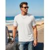 image:imageTACVASEN Mens TShirts UPF 80 Short Sleeve Crew Neck Soft Lightweight Moisture Wicking Summer Casual Basic Plain Tee02 White