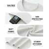 image:imageTACVASEN Mens TShirts UPF 80 Short Sleeve Crew Neck Soft Lightweight Moisture Wicking Summer Casual Basic Plain Tee02 White