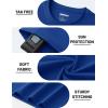 image:imageTACVASEN Mens TShirts UPF 80 Short Sleeve Crew Neck Soft Lightweight Moisture Wicking Summer Casual Basic Plain Tee03 Royal Blue