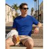 image:imageTACVASEN Mens TShirts UPF 80 Short Sleeve Crew Neck Soft Lightweight Moisture Wicking Summer Casual Basic Plain Tee03 Royal Blue