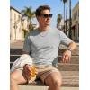image:imageTACVASEN Mens TShirts UPF 80 Short Sleeve Crew Neck Soft Lightweight Moisture Wicking Summer Casual Basic Plain Tee04 Light Grey