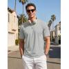 image:imageTACVASEN Mens TShirts UPF 80 Short Sleeve Crew Neck Soft Lightweight Moisture Wicking Summer Casual Basic Plain Tee04 Light Grey