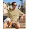 image:imageTACVASEN Mens TShirts UPF 80 Short Sleeve Crew Neck Soft Lightweight Moisture Wicking Summer Casual Basic Plain Tee05 Khaki
