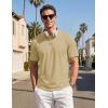 image:imageTACVASEN Mens TShirts UPF 80 Short Sleeve Crew Neck Soft Lightweight Moisture Wicking Summer Casual Basic Plain Tee05 Khaki