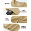 image:imageTACVASEN Mens TShirts UPF 80 Short Sleeve Crew Neck Soft Lightweight Moisture Wicking Summer Casual Basic Plain Tee05 Khaki