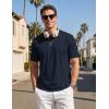 image:imageTACVASEN Mens TShirts UPF 80 Short Sleeve Crew Neck Soft Lightweight Moisture Wicking Summer Casual Basic Plain Tee06 Navy Blue