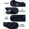 image:imageTACVASEN Mens TShirts UPF 80 Short Sleeve Crew Neck Soft Lightweight Moisture Wicking Summer Casual Basic Plain Tee06 Navy Blue
