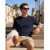 image:imageTACVASEN Mens TShirts UPF 80 Short Sleeve Crew Neck Soft Lightweight Moisture Wicking Summer Casual Basic Plain Tee06 Navy Blue