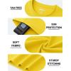 image:imageTACVASEN Mens TShirts UPF 80 Short Sleeve Crew Neck Soft Lightweight Moisture Wicking Summer Casual Basic Plain Tee08 Yellow