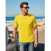 image:imageTACVASEN Mens TShirts UPF 80 Short Sleeve Crew Neck Soft Lightweight Moisture Wicking Summer Casual Basic Plain Tee08 Yellow