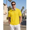image:imageTACVASEN Mens TShirts UPF 80 Short Sleeve Crew Neck Soft Lightweight Moisture Wicking Summer Casual Basic Plain Tee08 Yellow